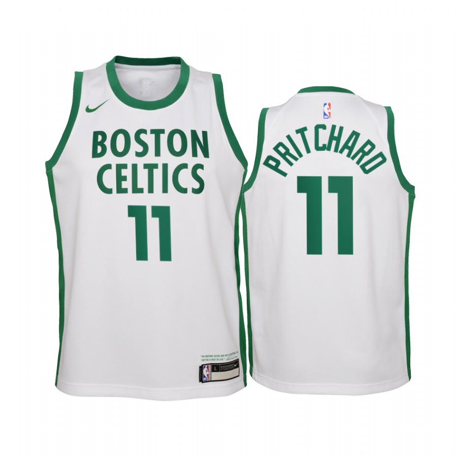Youth Boston Celtics Payton Pritchard #11 White 2020-21 City New Uniform Jersey 2401QPBT